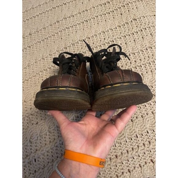 Dr Martens AW004 Boots Men Sz 7 Brown Leather PC03C 9793 Lace-Up Ankle Boots Doc